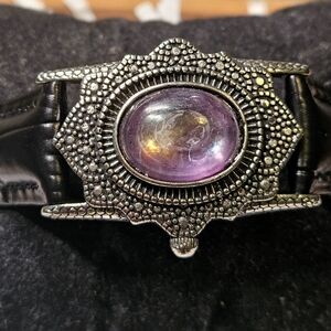 Amethyst Buckle Bracelet